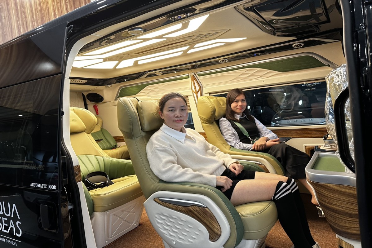 Luxurious interior of DCar Limousine