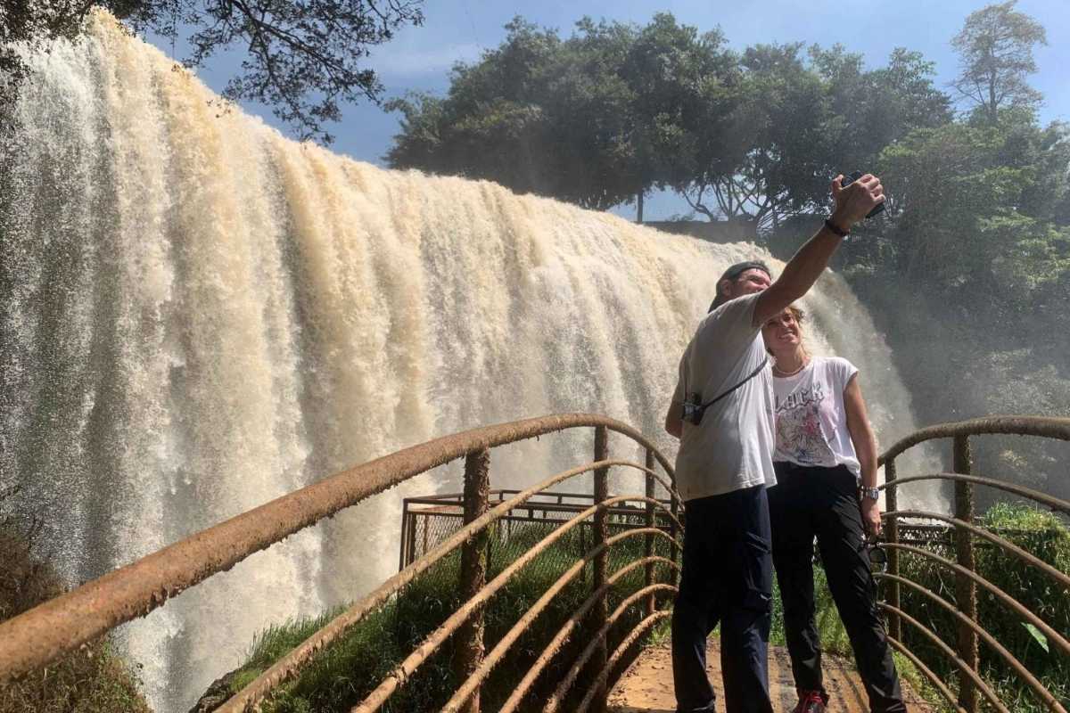 Elephant Waterfall Da Lat waterfall in full flow Elephant Waterfall Da Lat captured with a silky water effect showing the full powerful flow cascading over rocky cliffs