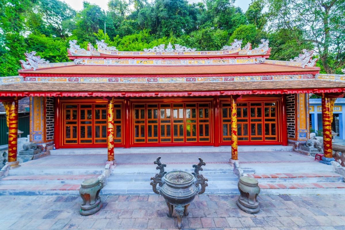 Hon Chen Temple in Hue Vietnam - a sacred spiritual temple with historical significance along the Perfume River.