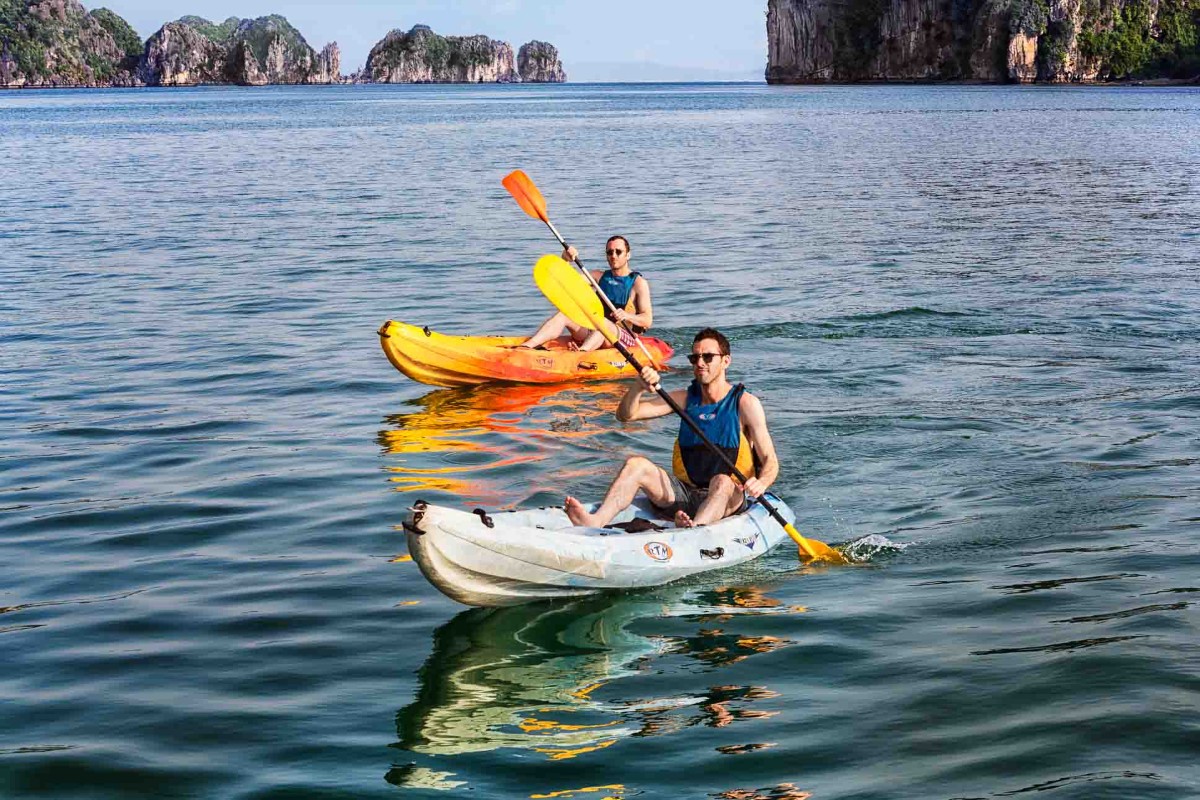 Kayaking in Dragon Eye Island with tranquil waters