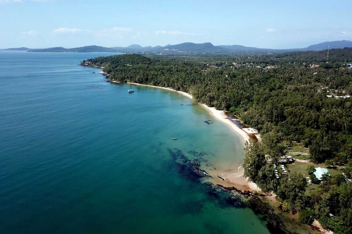Long Beach (Bãi Dài) Phu Quoc - Beach and Greenery View Aerial view of Long Beach, with lush green palms and clear waters