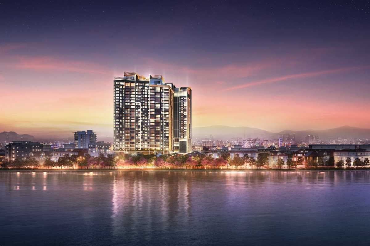Modern Skyline around West Lake Hanoi Modern buildings and skyline view around West Lake Hanoi at sunset