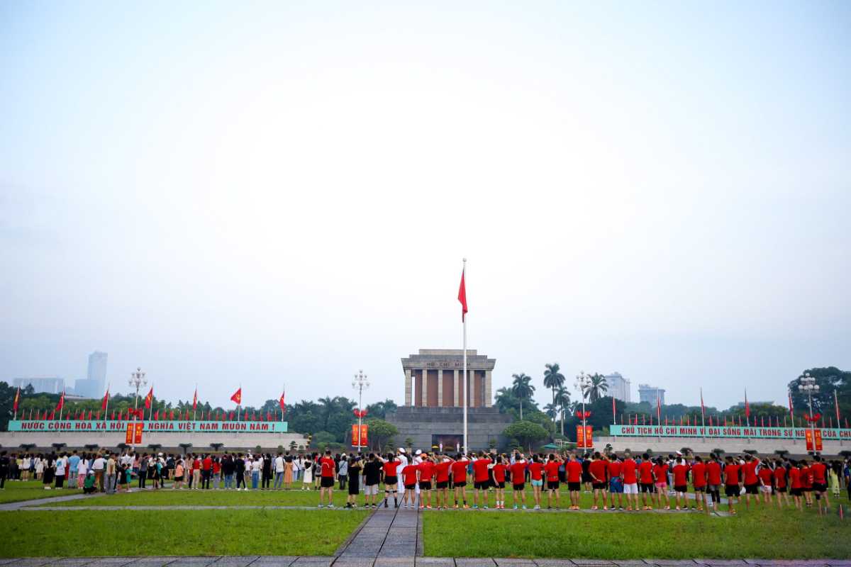 National Ceremony at Ba Dinh Square Hanoi National ceremony with military parade at Ba Dinh Square Hanoi