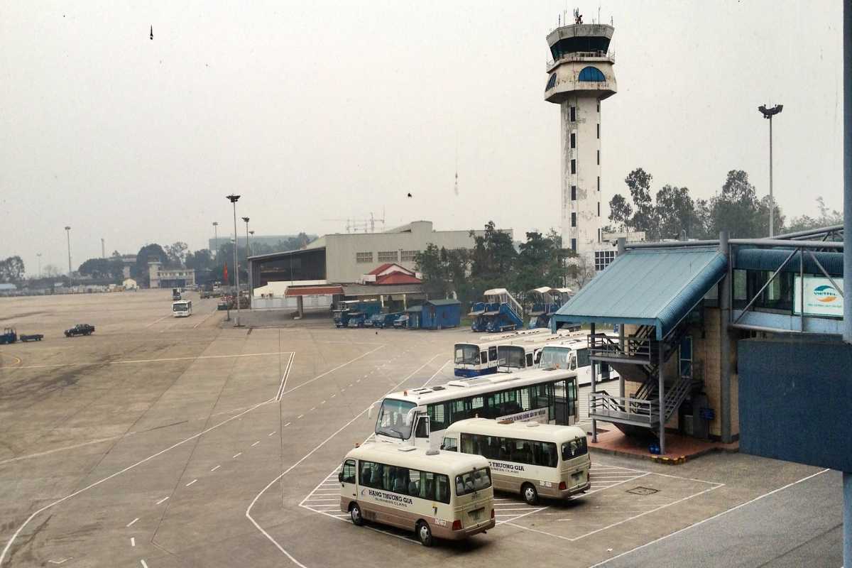 Noi Bai International Airport Control Tower Control tower overseeing Noi Bai International Airport operations