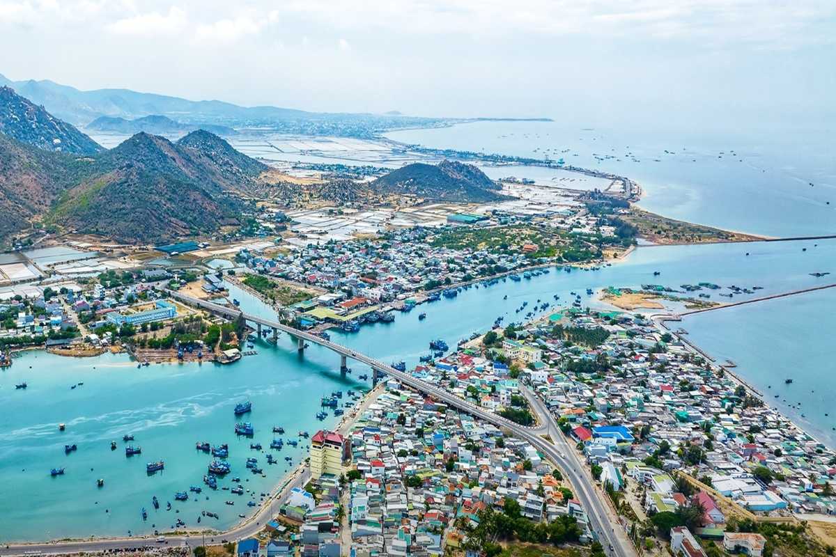 Phan Rang City Landscape and Coastal View Panoramic coastal and cityscape view of Phan Rang–Tháp Chàm City