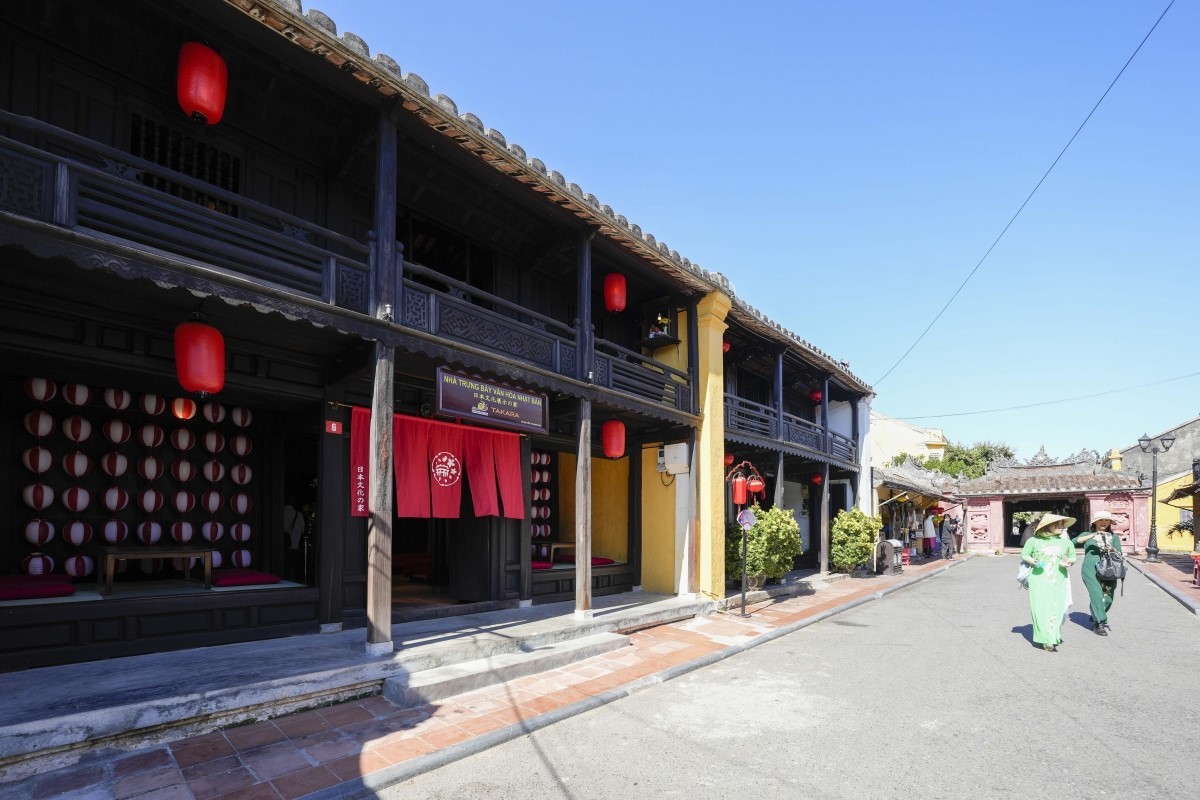 Phung Hung Ancient House exterior showcasing traditional Vietnamese architecture in Hoi An