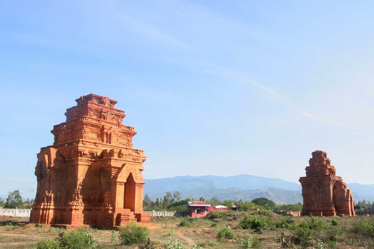 Sandy Beach and Clear Waters Phan Rang Ninh Thuan Sandy beach with clear turquoise waters and bright sunlight in Phan Rang Ninh Thuan