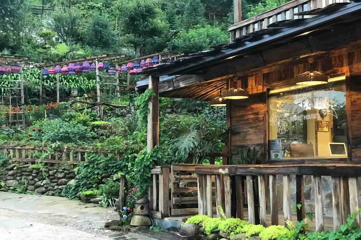 Ta Phin Village Sapa rustic garden wood house Rustic wooden house and lush flower gardens in Ta Phin Village Sapa