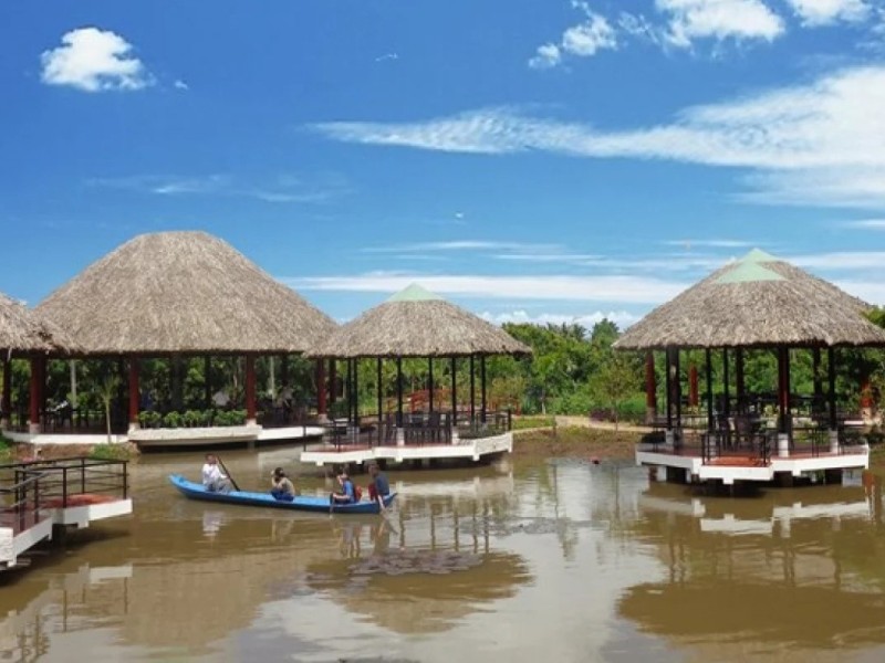 Boating experience on Long Tri Islet in Tra Vinh, surrounded by nature.