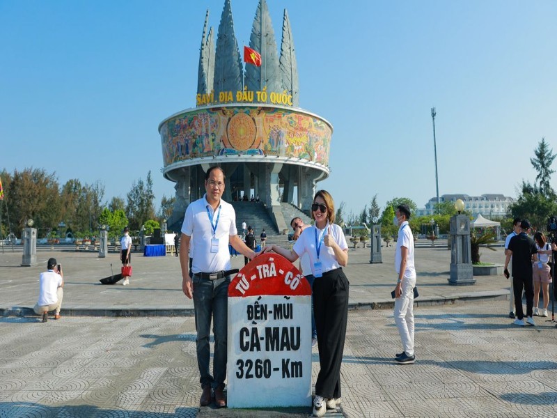 Khung cảnh toàn diện tại Mũi Sa Vĩ.